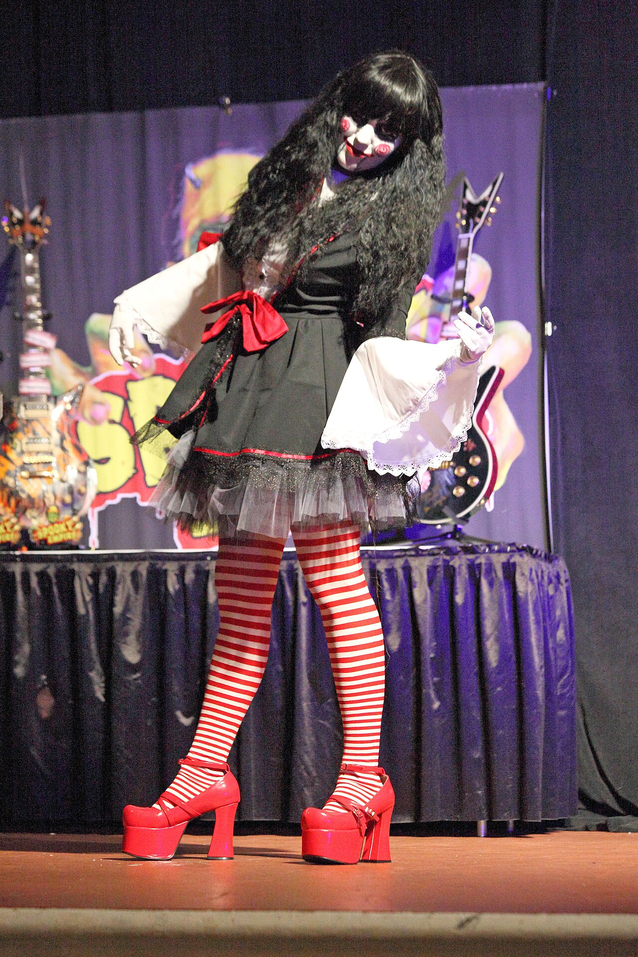 A Saw-inspired costume at Spooky Empire Ultimate Horror Weekend in Orlando in October 2014.