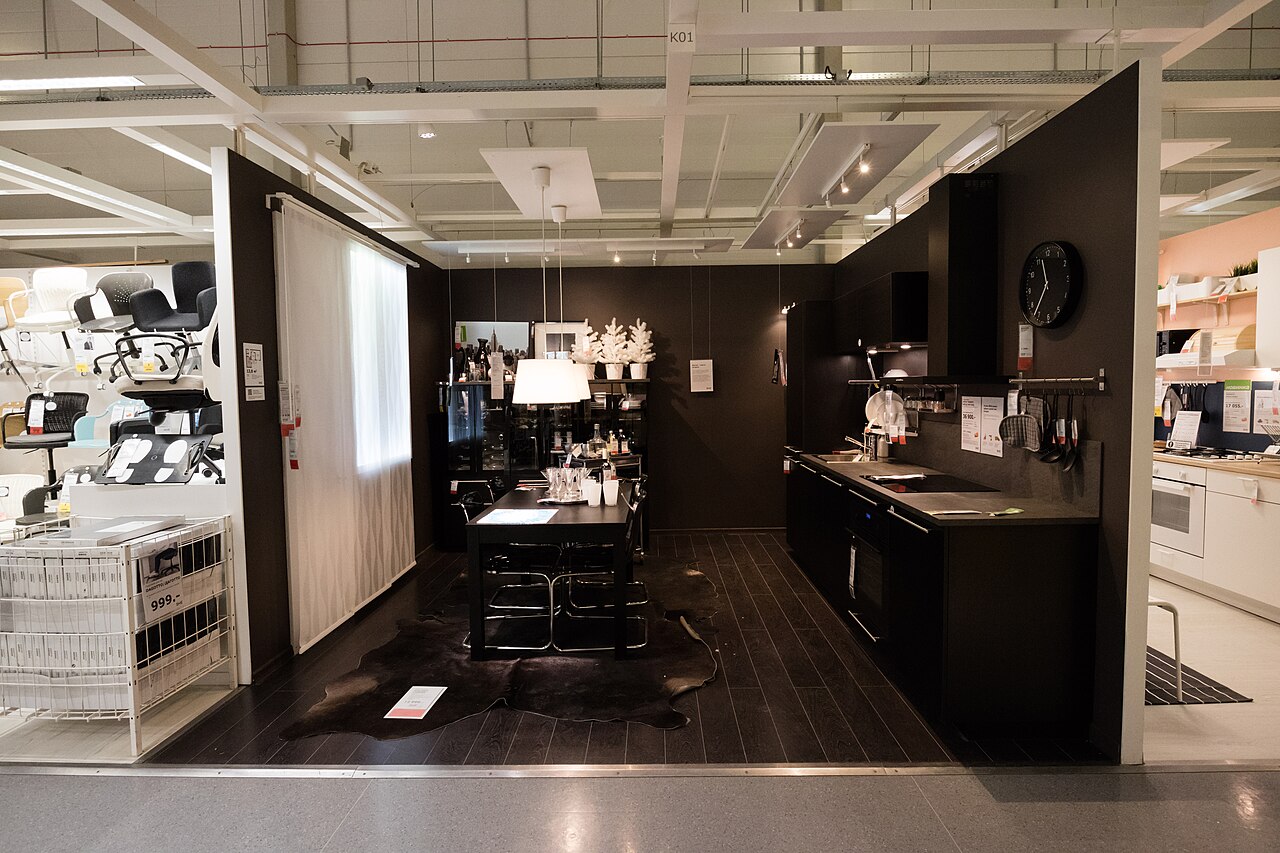 A kitchen display in an IKEA store in Rostov-on-Don, Russia.