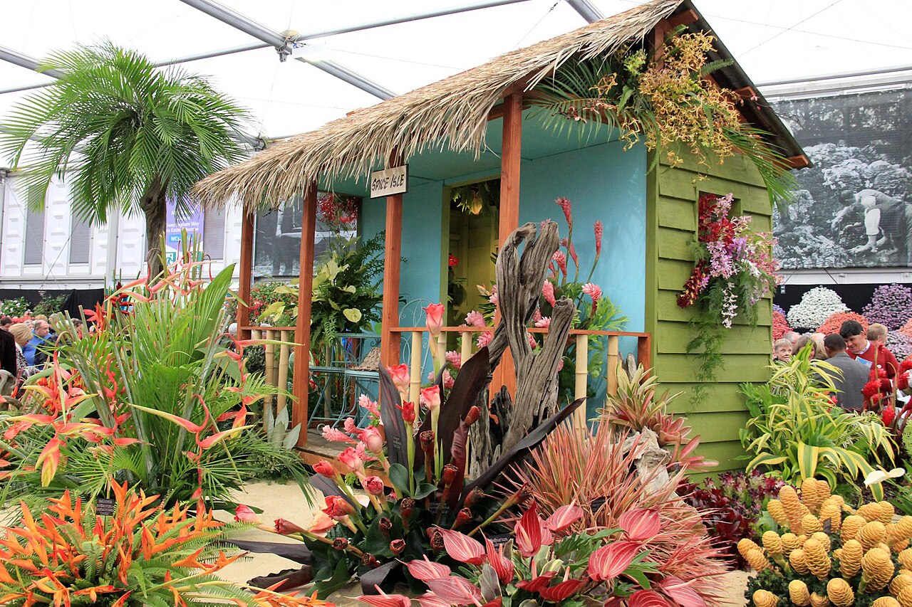 A garden display at the Chelsea Flower Show in 2014.