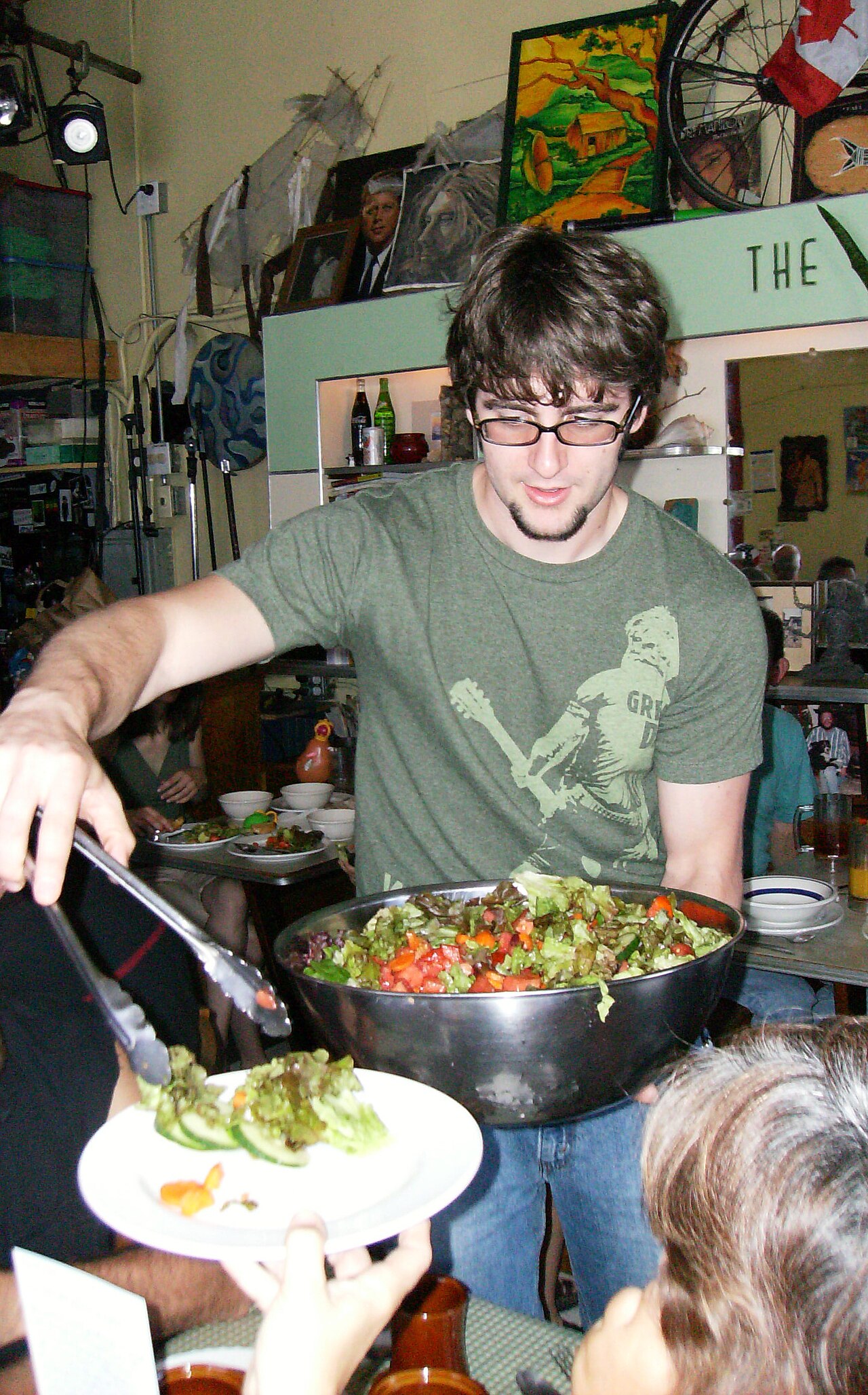 Volunteers serving a community meal in Harrisonburg, Virginia, in 2008.
