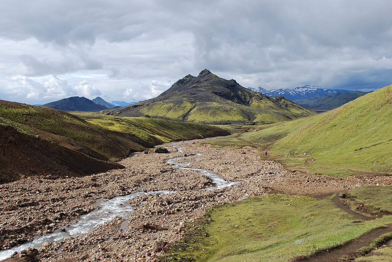 A landscape on Iceland’s Laugavegur hiking trail.