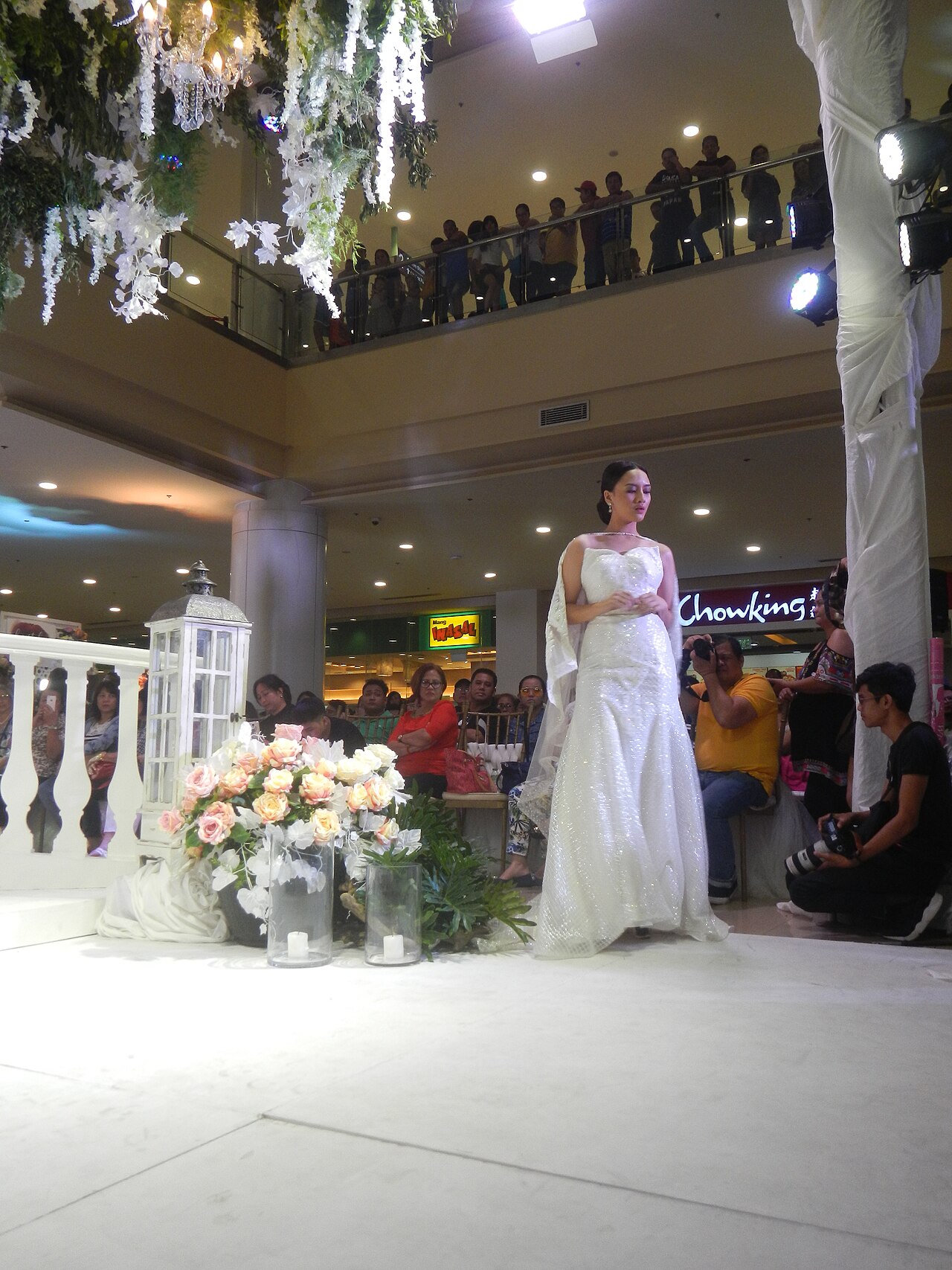 A bridal-fashion presentation at Robinsons Place Malolos, Philippines.
